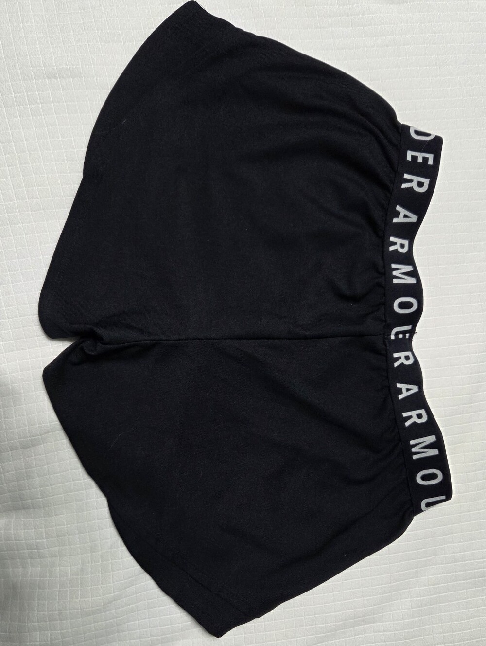 Under Armour Black Elastic-Waist Athletic Shorts - Picture 3 of 5